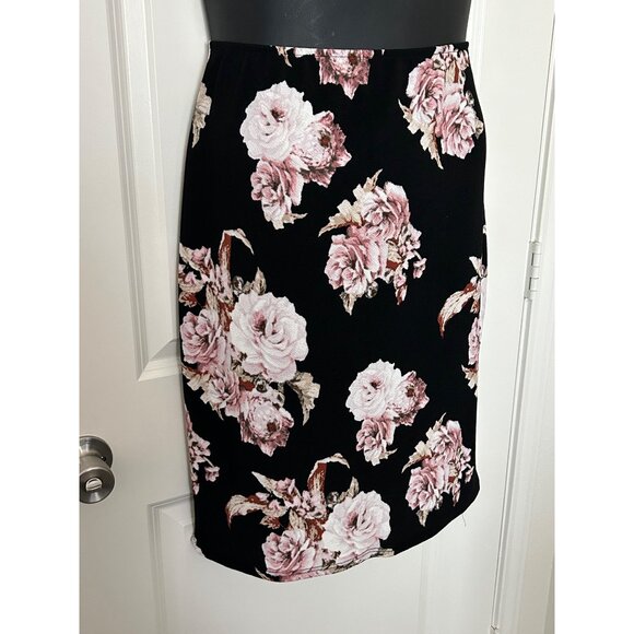NY Invasion Floral Pencil Skirt Size 2X - Picture 3 of 7